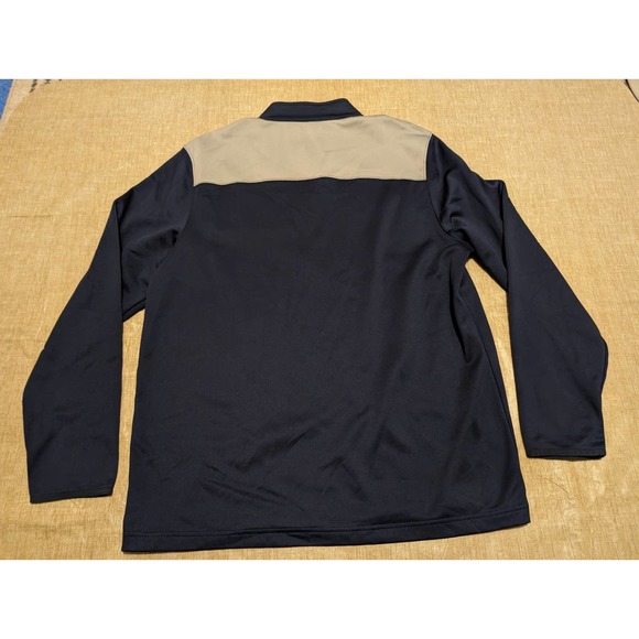 MLB New York Yankees Men's Blue Long Sleeve Windbreaker Size XL Quarter Zip - Picture 2 of 5